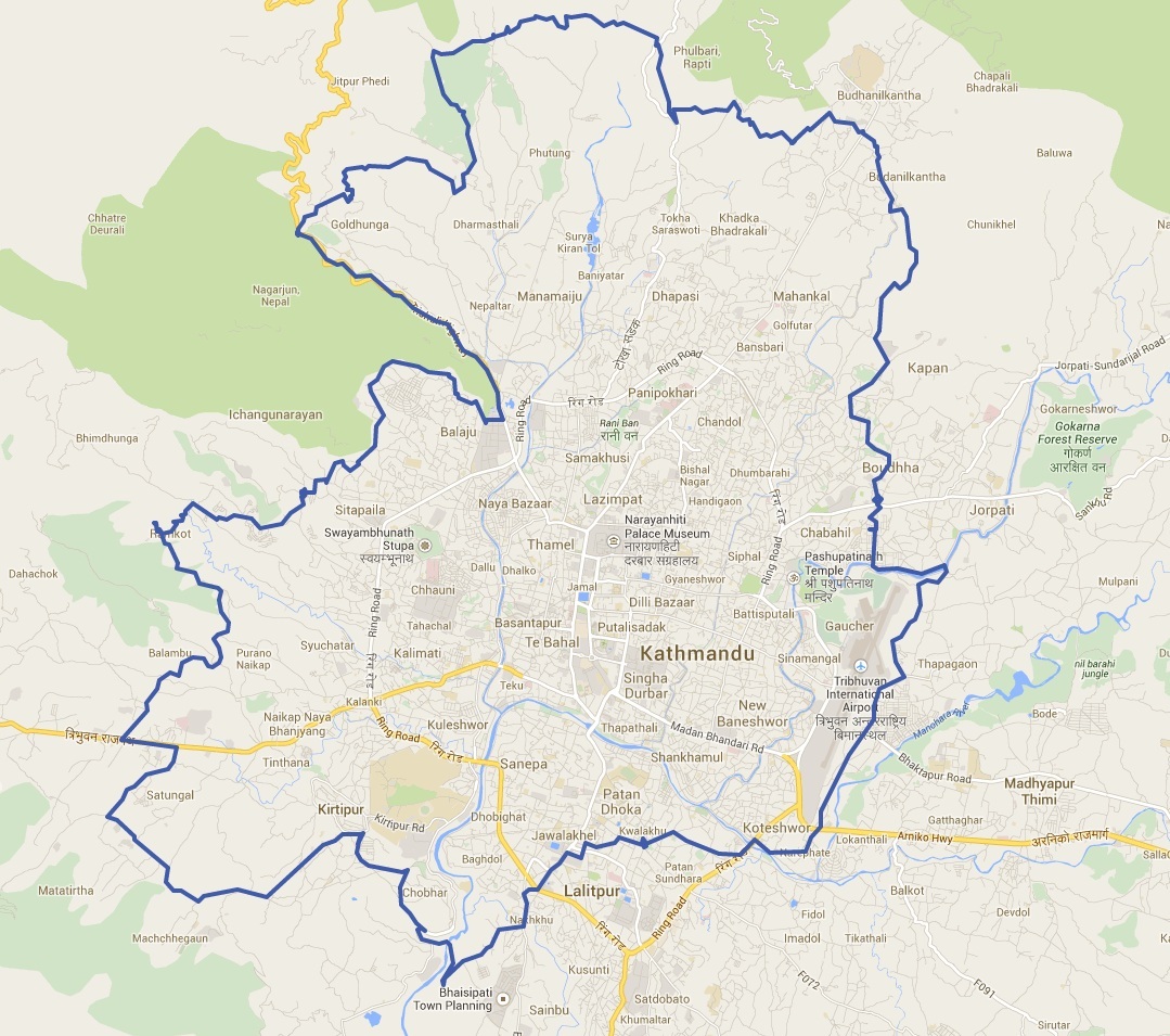 Kathmandu kora 2014 75Km route