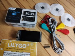AD8232 ECG module and ESP32-S3 dev module with an LCD screen (LilyGo T-Display-S3)